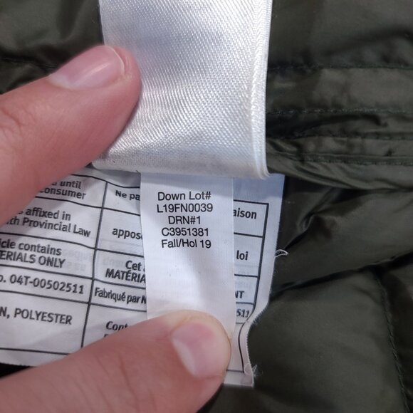 Eddie Bauer Vest Mens Small Green EB 600 Down Puffer Quilted Outdoor Hiking - Picture 9 of 10